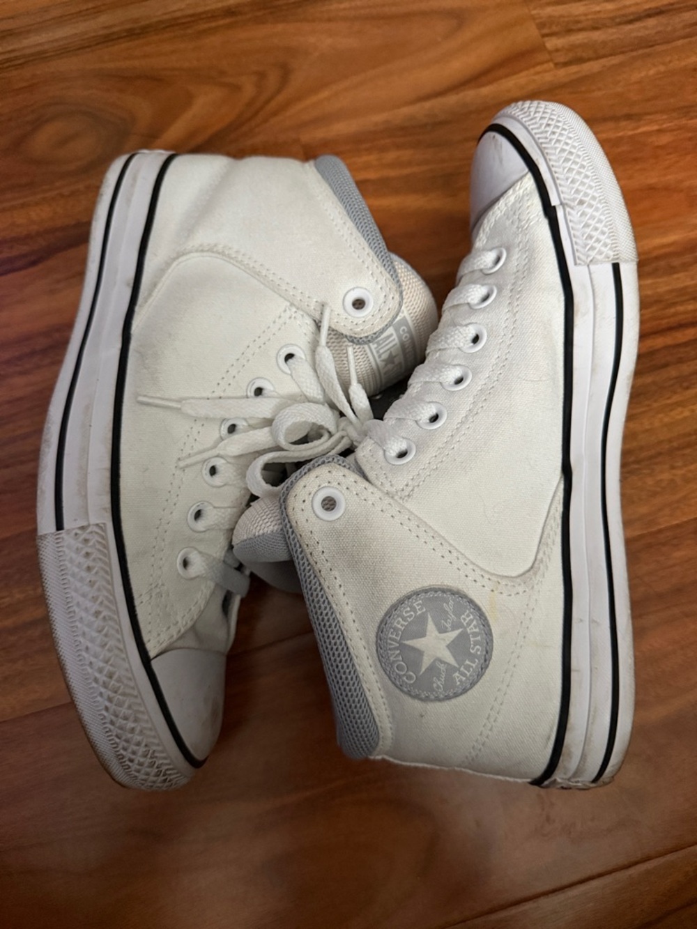 Converse High Top Sneakers - White with Black Trim
